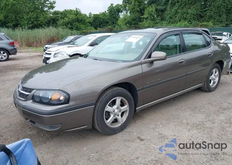 2003 Chevrolet Impala Ls из США, поврежденный, VIN 2G1WH55K339362045